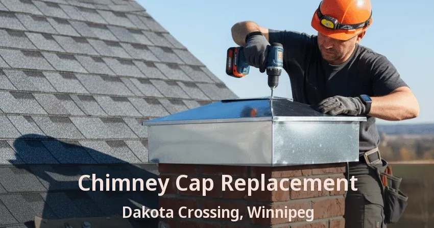 Chimney Cap Replacement Dakota Crossing, Winnipeg - MB Chimney Cap Replacement Dakota Crossing, Winnipeg - MB